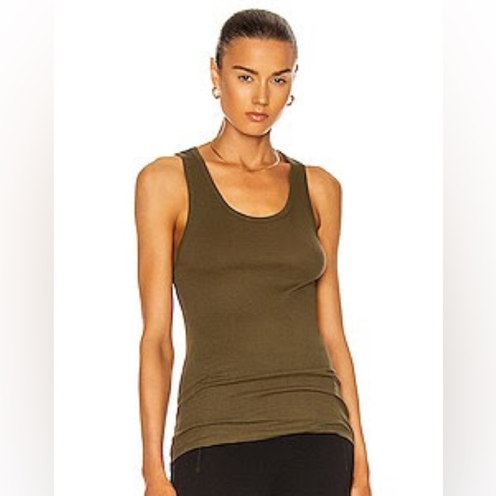 Wardrobe.NYC Ribbed Tank Top Army Green XS